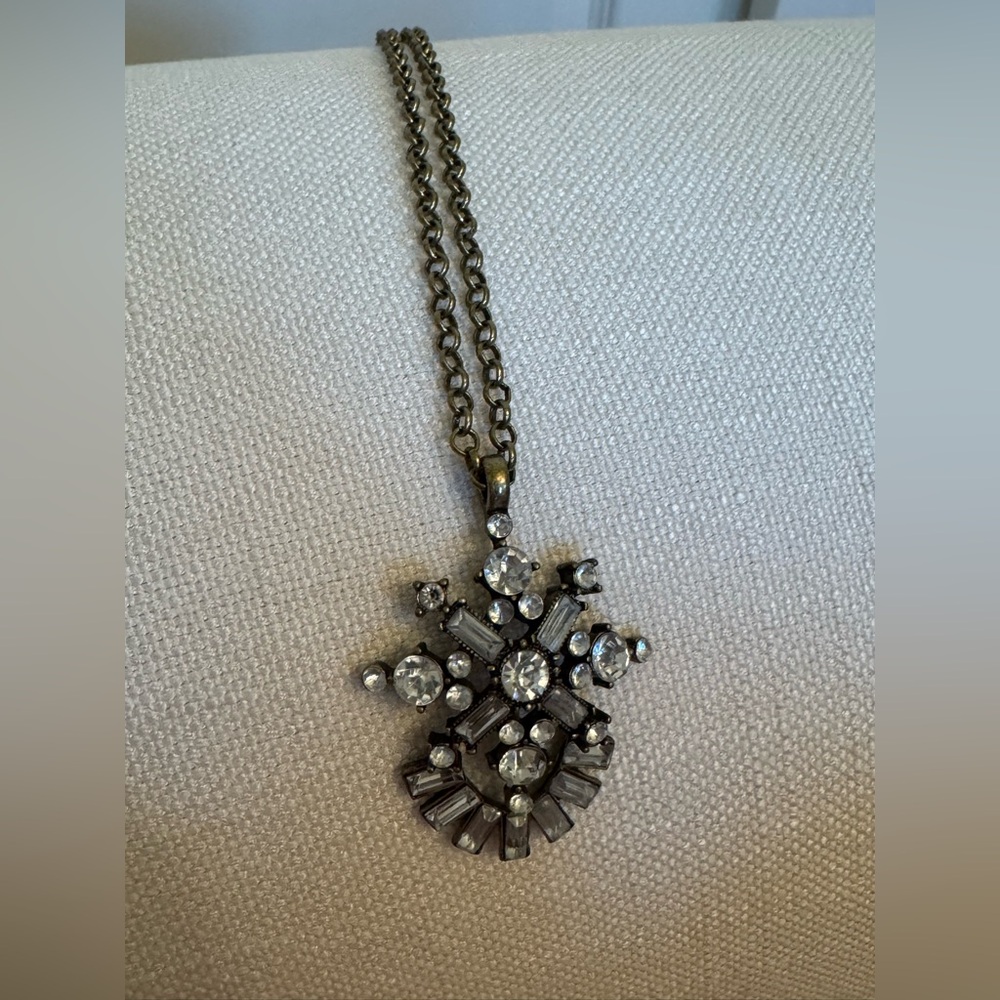 J. Crew Silver Statement Necklace